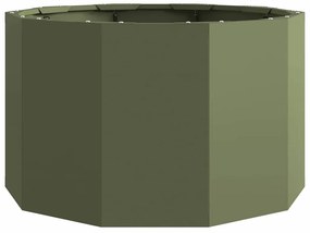 vidaXL Γλάστρα Ελιά Πράσινη 60 x 60 x 35 cm Ατσάλι