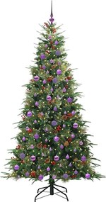 vidaXL Τεχνητό Χριστουγεννιάτικο Δέντρο με Άξονα Πράσινο 210 cm