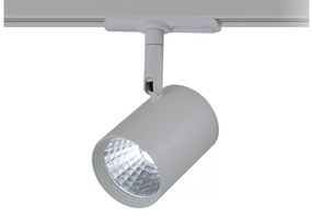 Σποτ Φωτιστικό Ράγας LED COB 7W 3000K 2 Καλώδια IP20 Zuno ACA-ZUNO730G2-Γκρι ZUNO730G2