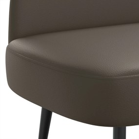 vidaXL Δερμάτινος Πάγκος με Πλάτη Γκρι 110 x 60 x 76 cm Τεχνητό Δέρμα