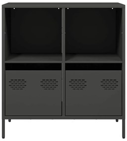 vidaXL Ντουλάπι Μαύρο 68x39x73,5 εκ. από Χάλυβα Ψυχρής Έλασης
