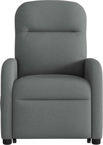 vidaXL Πολυθρόνα Ηλεκ. Ανακλινόμενη Ανύψωση Σκ. Γκρι Υφασμάτινη