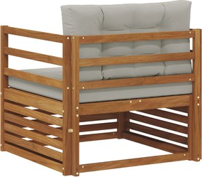 vidaXL Εξωτερικός καναπές Στερεό Ξύλο Ακακίας και Πολυεστέρ