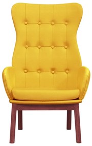 vidaXL Πολυθρόνα Relax Κίτρινο Μουσταρδί Υφασμάτινη