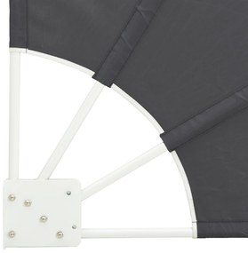 vidaXL Αδιάφανο σκίαστρο μπαλκονιού Μαύρο 160 x 160 cm ύφασμα