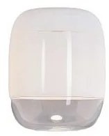 Κρεμαστό Φωτιστικό Οροφής LED 4,8W Dimmable Triac Φυσητό Γυαλί Μεταλιζέ Gong S1 Prandina-1A63003213001-Λευκό 1A63003213001