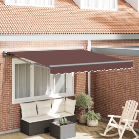 vidaXL Σκηνίτσα Αναδιπλούμενη Καφέ 350x250 εκ ύφασμα