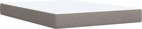 vidaXL Κρεβάτι Boxspring με Στρώμα Taupe 160x200 εκ. Υφασμάτινο