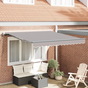 vidaXL Σκηνίτσα Αναδιπλούμενη Ανοιχτό γκρι 300 x 250 εκ ύφασμα