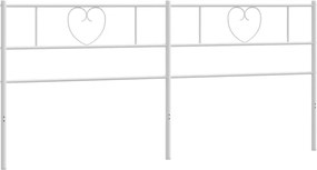 vidaXL Ανταλλακτικό κεφαλάρι Λευκό 200 εκ. Μεταλλικό