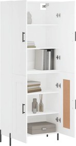 vidaXL Ντουλάπι Λευκό 69,5x34x180 εκ. από Επεξεργασμένο Ξύλο