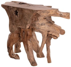 Κονσόλα GRIMAL Ξύλο Teak (Ρίζα) Φυσικό 125x46x80Υ εκ. 125x46x80 εκ.