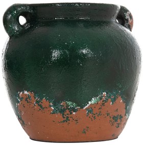 Διακοσμητικό Βάζο Τερακότα Μαύρο Φ24Χ23Y εκ.