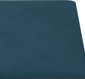 vidaXL Κεφαλάρι Τοίχου 12 pcs Μπλε Βελούδο