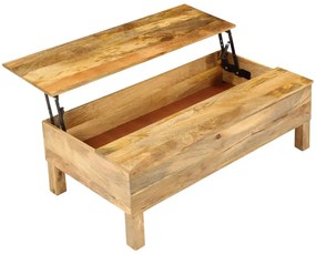 vidaXL Τραπεζάκι Σαλονιού 110 x 55 x 35 εκ. από Μασίφ Ξύλο Μάνγκο