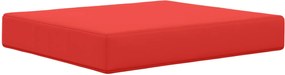 vidaXL Μαξιλάρι Καναπέ Εξωτερικού Χώρου 2 pcs Κόκκινο Πολυεστέρας