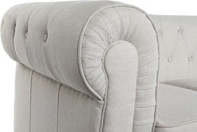 Καναπές DKD Home Decor Λευκό Καφέ Κρεμ Ξύλο 209 x 84 x 76 cm