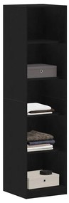 vidaXL Ντουλάπι Μαύρη δρυς 50 x 50 x 200 cm Επεξεργασμένο ξύλο