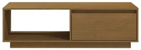 vidaXL Τραπεζάκι Σαλονιού Καφέ Μελί 110x50x33,5 εκ. Μασίφ Ξύλο Πεύκου