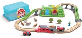 Ξύλινος Σιδηρόδρομος Hape Railway Countryside Bucket Set