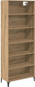 vidaXL Highboard Artisan Oak 69,5 x 34 x 180 εκ. Επεξεργασμένο ξύλο