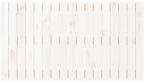 vidaXL Κεφαλάρι Τοίχου Λευκό 108x3x60 εκ. από Μασίφ Ξύλο Πεύκου