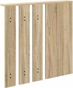 vidaXL Τοίχου Κρεμάστρα Sonoma Δρυς 84 x 10 x 80 εκ.