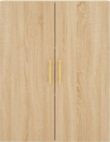 vidaXL Ντουλάπι Sonoma δρυς 69,5 x 34 x 180 εκ. από Επεξεργασμένο Ξύλο
