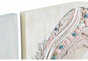Καμβάς DKD Home Decor Τζίντζερ Καμβάς 90 x 3,7 x 90 cm