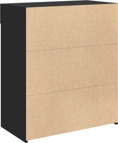 vidaXL Ντουλάπι Μαύρη 80x42,5x93 εκ. από Επεξεργασμένο Ξύλο