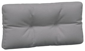 vidaXL Μαξιλάρια Παλέτας 3 τεμ. Γκρι Υφασμάτινα