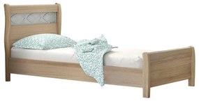 Bed APOLONIA Λάττε, 0.90x190 εκ., χωρίς Μπαούλο