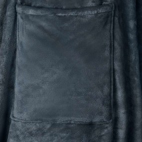 vidaXL Φούτερ-κουβέρτα Σκούρο μπλε F Φανέλα