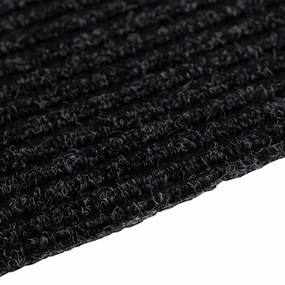 vidaXL Δερμάτινο Χαλί Ανθρακί 80 x 500 cm ύφασμα