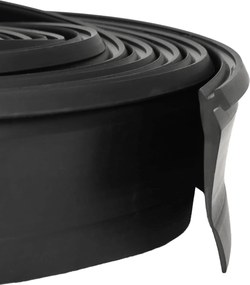 vidaXL Σφράγιση Πόρτας Γκαράζ Μαύρο 52 x 2 mm 4,5 μ PVC