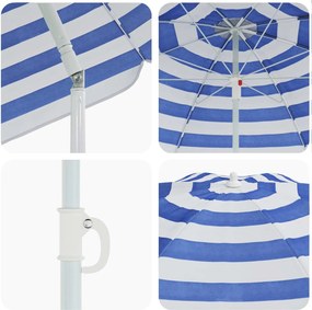 vidaXL Ομπρέλα Κήπου 263 x 263 x 272 εκ. 170T πολυεστέρας