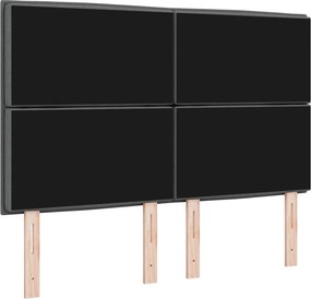 vidaXL Κεφαλάρι Σκούρο Γκρι 160 cm ύφασμα