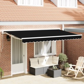 vidaXL Σκηνίτσα Αναδιπλούμενη Μαύρο 400x200 cm