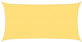 vidaXL Πανί Σκίασης Μπεζ 2,5 x 4,5 μ. από HDPE 160 γρ./μ²