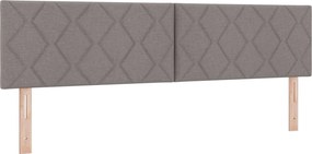 vidaXL LED κεφαλάρι Taupe ύφασμα