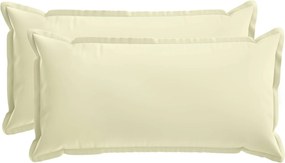 vidaXL Κάλυμμα Μαξιλαριού 2 τμχ. HOUTEN Κρεμ 40 x 80 cm Πολυεστέρας