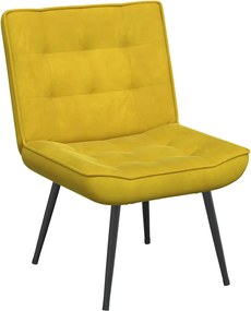 vidaXL Καρέκλα χαλάρωσης κίτρινη 64x74x84 cm Βελούδο