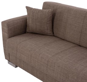 Καναπές - Κρεβάτι Polya Διθέσιος Καφέ 150x84x88 εκ. 150x84x88 εκ.