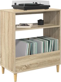 vidaXL Βάση πικάπ Sonoma Δρυς 71 x 39,5 x 83 εκ. Επεξεργασμένο Ξύλο