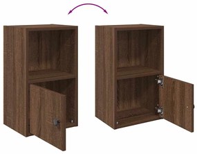 Βιβλιοθήκη Καφέ Δρυς 31x24x52 εκ. από Επεξεργασμένο Ξύλο - Καφέ