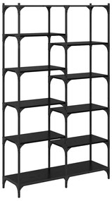vidaXL Ράφι Βιβλίων Μαύρη δρυς 100 x 32 x 170 εκ Επεξεργασμένο ξύλο