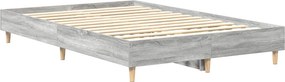 vidaXL Πλαίσιο κρεβατιού χωρίς στρώμα 135x190 εκ. Επεξεργασμένο Ξύλο
