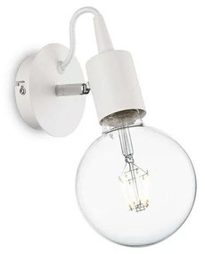 Φωτιστικό Τοίχου Edison 138374 12x27x25cm 1xE27 60W White Ideal Lux