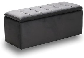 LIDO ΣΚΑΜΠΟ VELVET GREY ΜΕ ΑΠΟΘ. ΧΩΡΟ 101X41X42εκ. ZITA PLUS 101X41X42εκ.