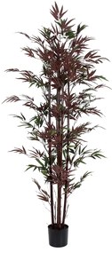 GloboStar® Artificial Garden BLOODLEAF BAMBOO 20039 Τεχνητό Διακοσμητικό Φυτό Αιματόφυλλο Μπαμπού Υ170cm